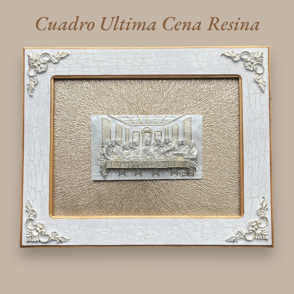Cuadro Ultima Cena Resina