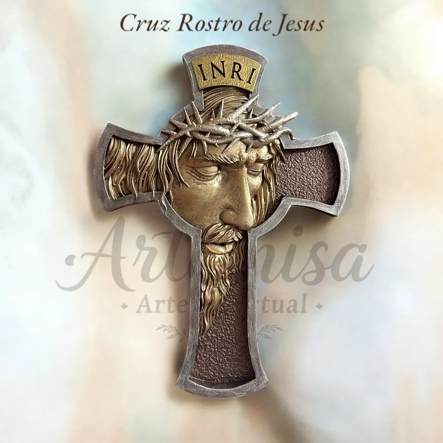 Cruz Rostro Jesus INRI