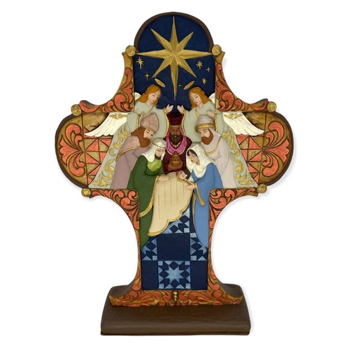 [ART00600027] Cruz Navidad base colores peq