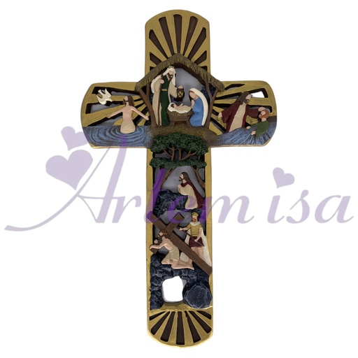 [ART00600043] Cruz Vida de Jesús Pasajes