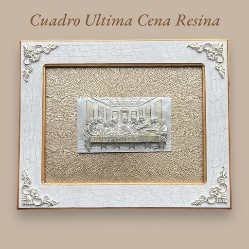 [IDB34] Cuadro Ultima Cena Resina