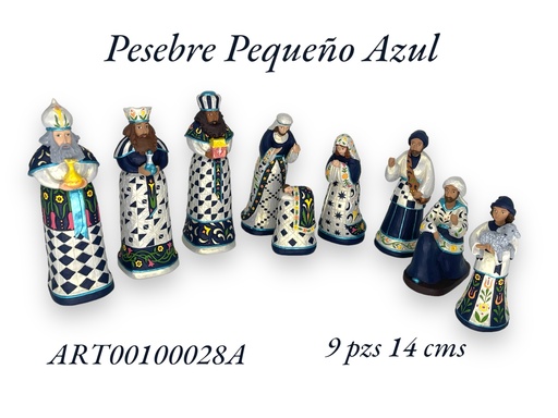 Pesebre Pequeño 9 pzs 14 cms
